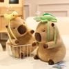 Simulation Capybara Plush Toy Doll Cute Cartoon Plush Toy Soft-Haired Capibala Plush Doll Girlfriend Children'S Birthday Gift