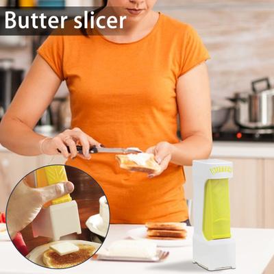 Slicer Cutter Stick Butter Container Dish with Lid Multipurpose Stainless Steel Blade