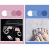 24Pcs Solid Color Simple Toenail Stickers Full Sticker Full Toenail Stickers Toenail Simple Removable Toenail Stickers