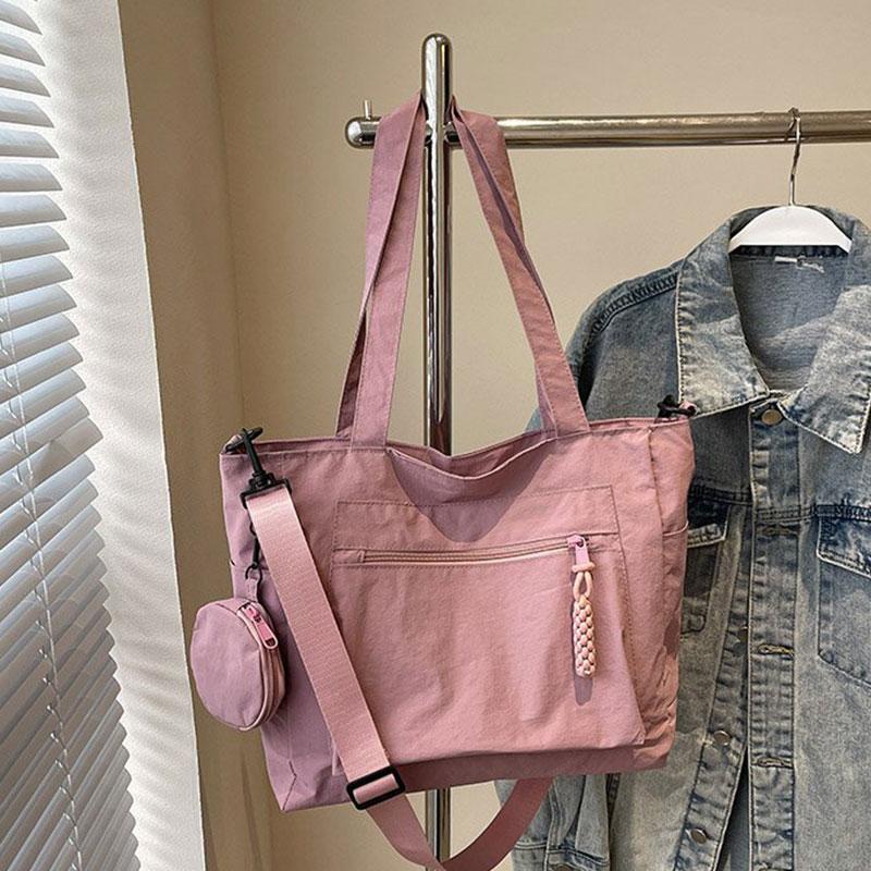 Casual Women's Tote Bag Lightweight Nylon Versatile Shoulder Bag Large Capacity Women Crossbody Bags College Girls Handbag