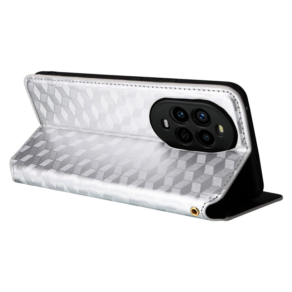 For Huawei nova 13 Pro 5G Wallet Case Rhombus Imprinted Leather Phone Cover