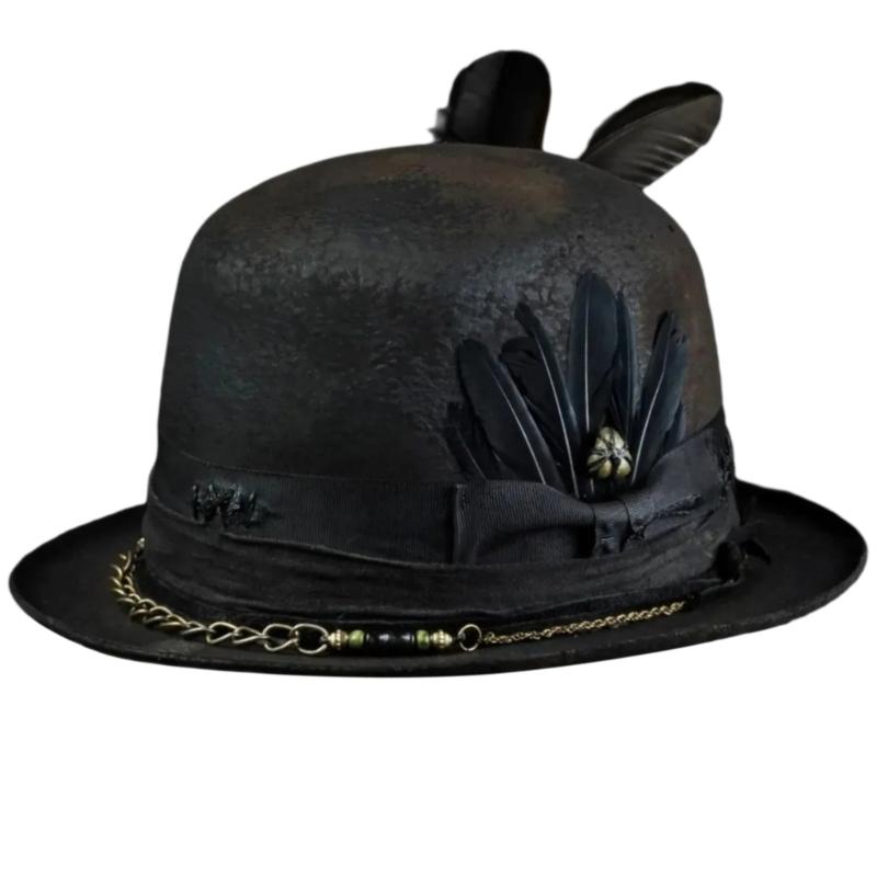 

Classical Fedoras Cowboy Hat for Travel Wide Brimmed Hat Western Cowboy Hat for Boy Man Adults Cowboy Hat