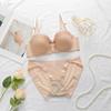 Cross-Border Girls' Embroidered Butterfly Underwire Lingerie Set - Stylish, Non-Slip Panties & Sexy Bra