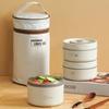 Portable Stainless Steel Bento Box Set Leakproof Insulated Food Container with Thermal Lunch Bag for Office School