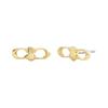 Personalized Design Brass Plated Earrings Women's Gold