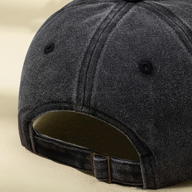 Letter Printed Washed Old Hat Old Dad Hat, Men's and Women's Retro Baseball Cap Peaked Cap Outdoor Hat