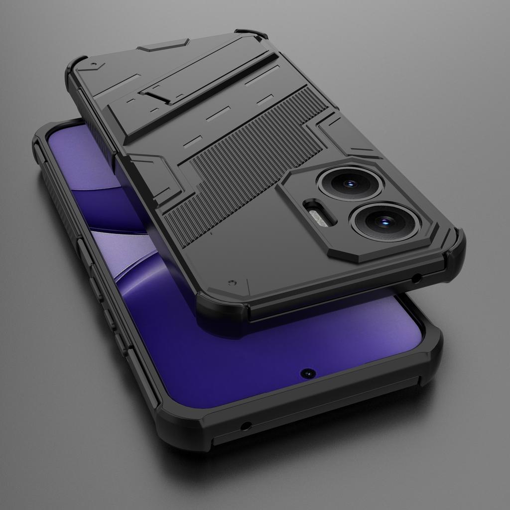 For Xiaomi Poco F7 5G/Redmi Turbo 4 Pro 5G Case PC+TPU Shockproof Phone Cover with Kickstand