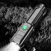 keychain Flashlight Strong Light Rechargeable Household Outdoor Portable Led Night Flashlight for Toyota Crown Accessories