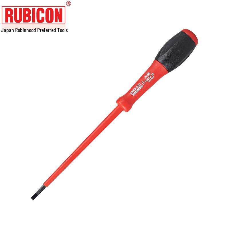 RUBICON 1000V Insulated Slotted Screwdriver