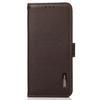 KHAZNEH For Sony Xperia 10 VI Case Genuine Cow Leather Phone Cover RFID Blocking Wallet