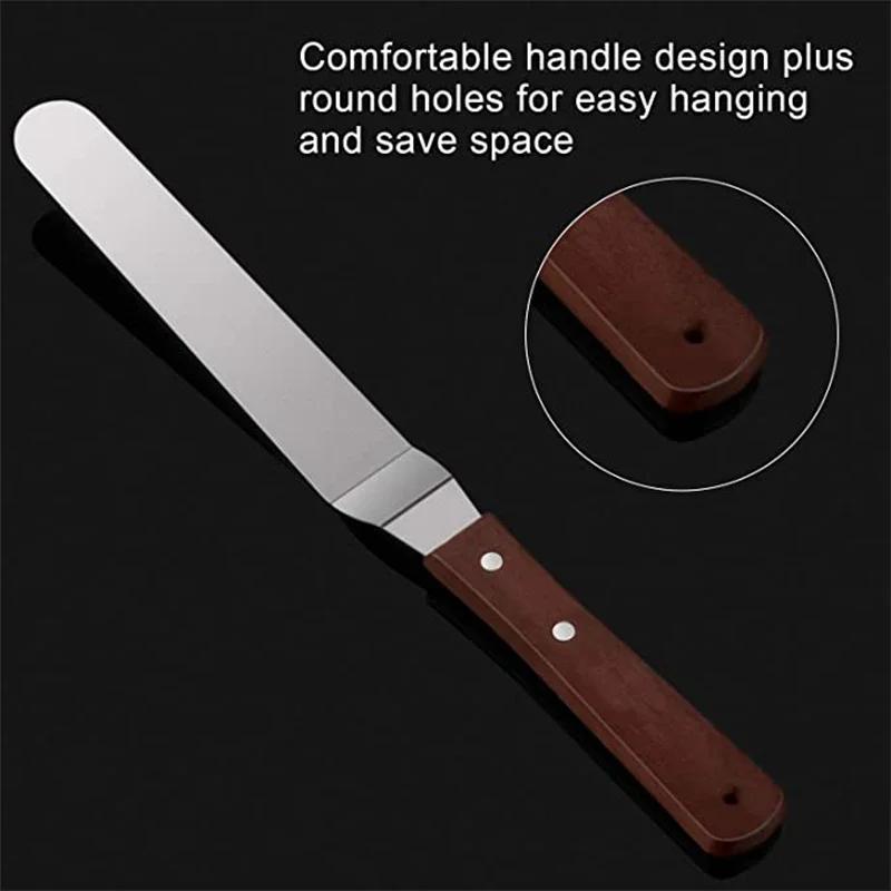 4/6/8/10 Zoll Edelstahl Kuchenspatel Buttercreme Zuckerguss Frosting Messer Sahnespachtel Küchen Kuchen Dekorationswerkzeuge