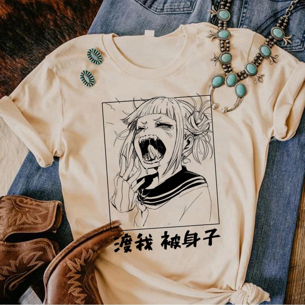 Himiko Toga Tshirt Teen Anime Grunge Aesthetic 80s Hip Hop Harajuku  Top Tees Women Psychedelic 80s Classic Vintage Harajuku