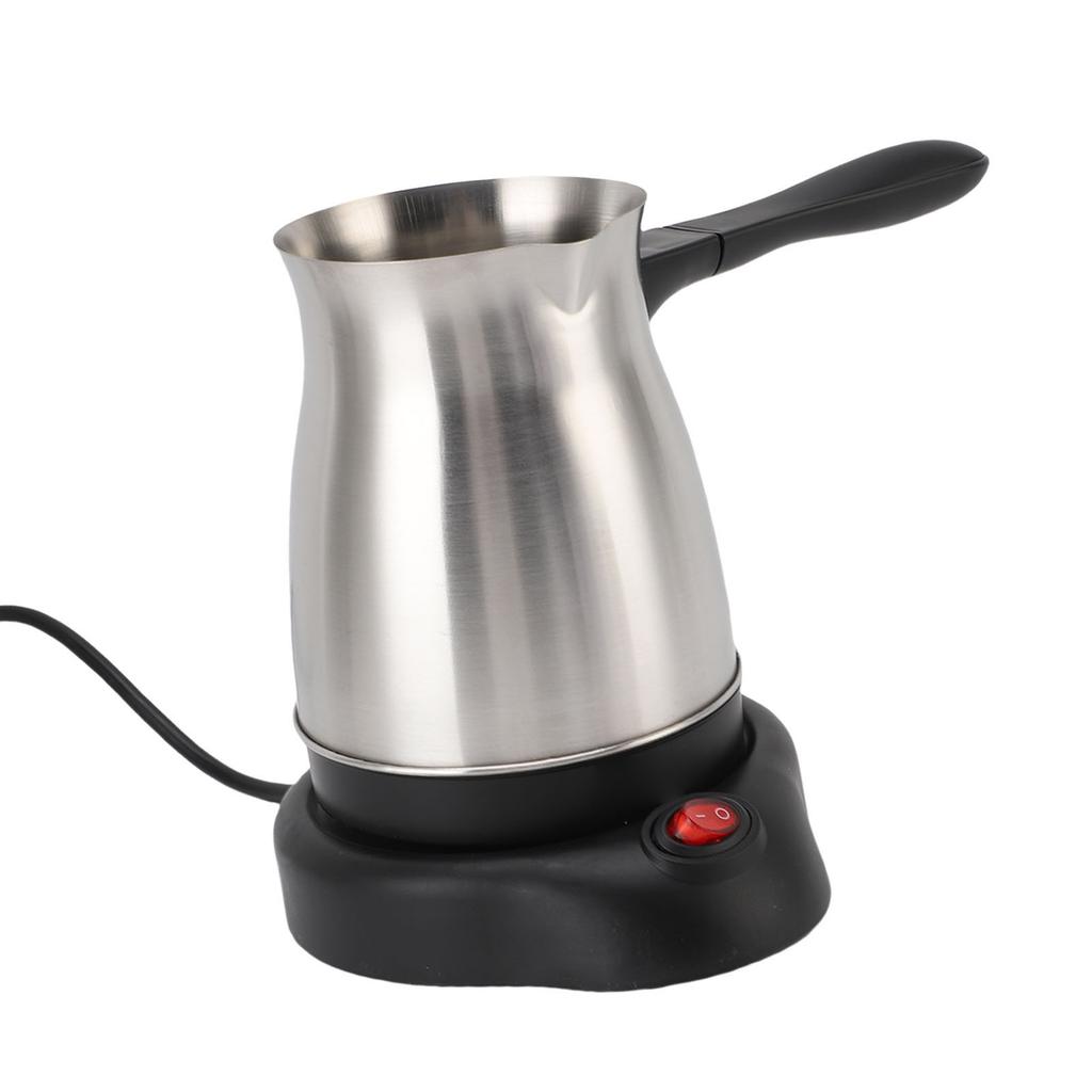 600ml Pour Over Coffee Kettle Miniature Stainless Steel Hand Brewed Electric Heating Coffee Pot for