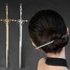1pc Punk Metal Sword Hair Accessory Chinese Minimalist Hair Stick Diy Hairstyle Design Tool Accessory Women's Hair Clip Hairpin