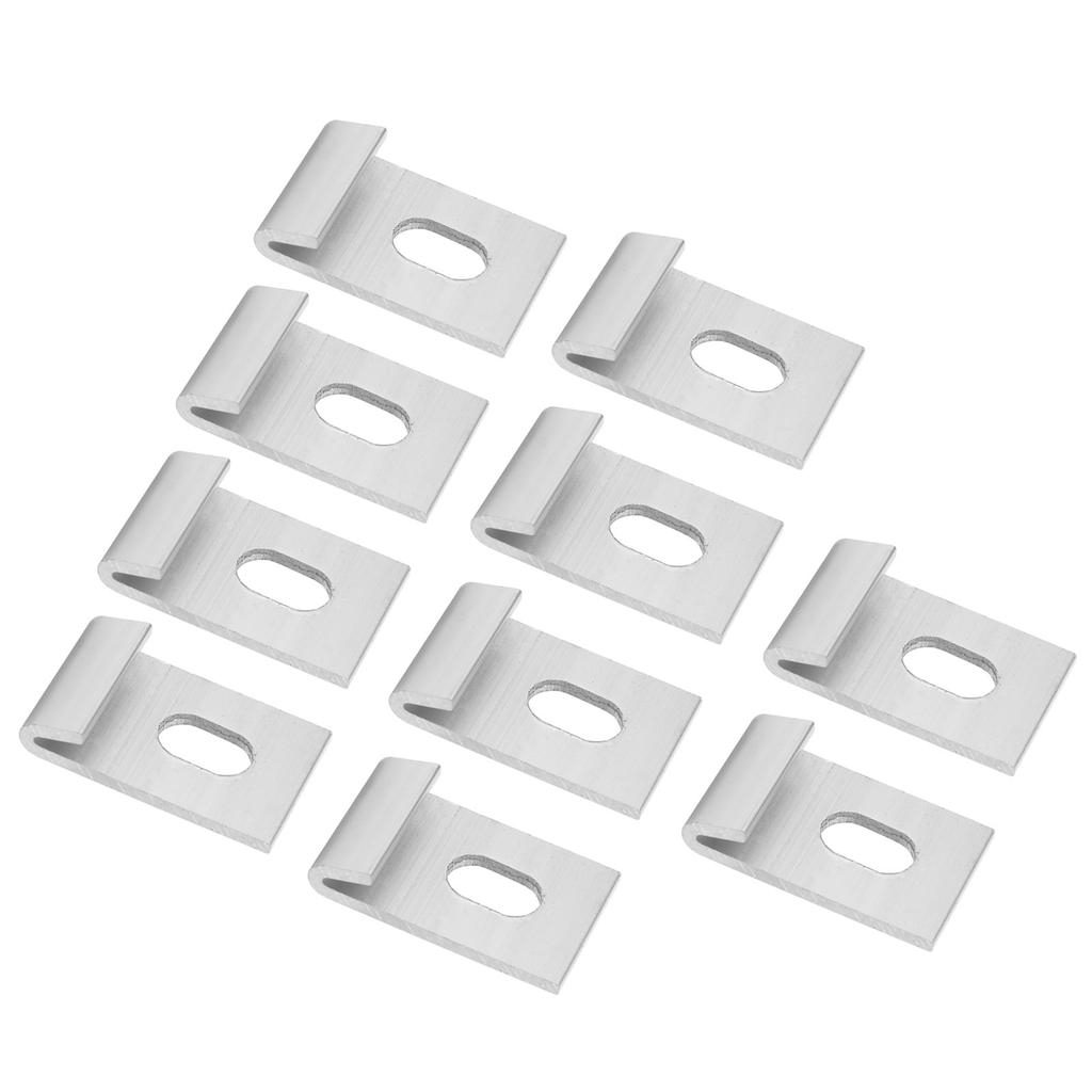 10Pcs Base Clips Hook Fixings Attaches Aluminium Greenhouses Fixture Set