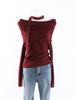 Korean Wool Off-Shoulder Halter Knit Top with Ribbon – Sexy & Slimming Women's Sweater
