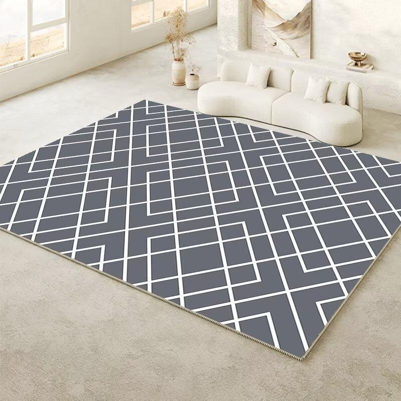 Simple Light Luxury Carpet Home Decorate Living Room Bedroom bedside Rugs Balcony non-slip customizable study Floor Mat washable