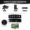 SAIZHUO Component YPbPr to HDMI Converter Kit RGB to HDMI Adapter with HDMI and Component Cables for 1080 HDTV - (Black)