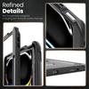 For iPad Pro 13 (2024) Case PC+TPE Tablet Cover with Hidden Zinc Alloy Kickstand