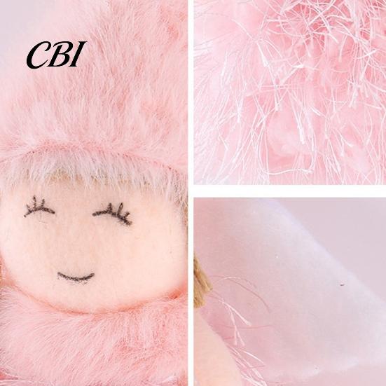 Doll Pendant Cute Plush Angel Christmas Ornament, Small Fairy Party Accessories Pendant, Tree Hanging Decoration for Holiday Decor