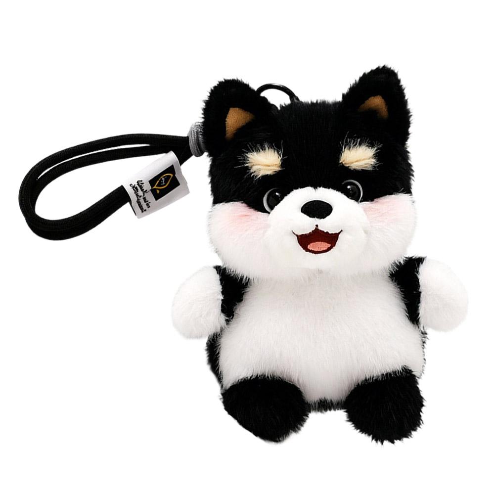 Cute Dog Plush Keychain Cartoon Stuffed Puppy Bag Pendant Backpack Charm Kawaii Animal Key Ring Holder Birthday Kids Gifts