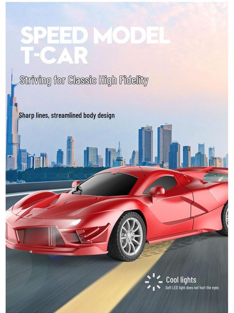 Rechargeable Pink Princess Remote Control Drifting Sports Car Toy