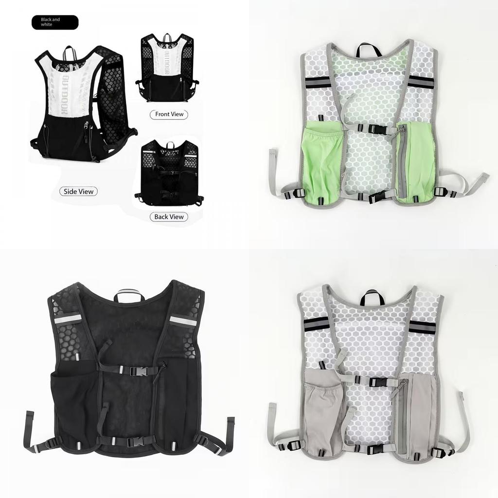 Oxford Cloth Hiking Vest Pack With Water Bottle Holder For Running And Cycling Enthusiasts