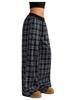 2025 Plaid Patchwork High Waist Straight-Leg Casual Pants
