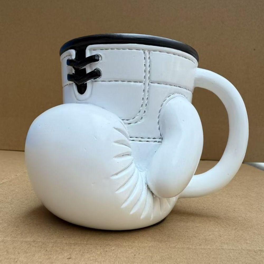 Resin Material Boxing Glove Mug Themed Design Sports Themed Mug Boxing Themed Tea Cup  Office