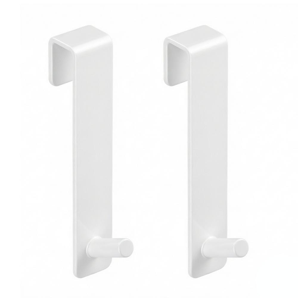 No Drill Heavy Duty Over-the-Cabinet Door Hook Wooden Glass Cabinet Bathroom Dorm Towel Headphone Kitchen Storage Organizer