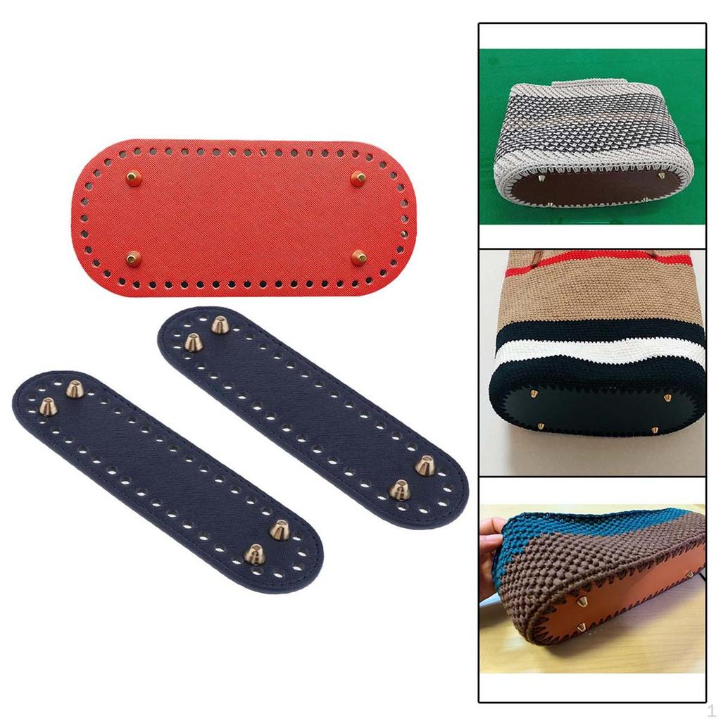 3 Pcs Knitting Crochet Shoulder Bag DIY Weaving Insert Base for Handbag Making , Red