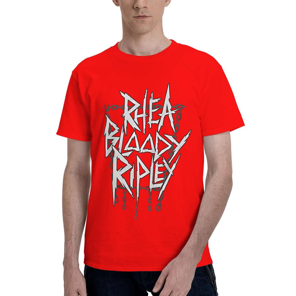 Rhea Ripley T-Shirt Summer Streetwear T Shirts Cotton Hip Hop Tshirt For Male Short-Sleeve Casual Tees