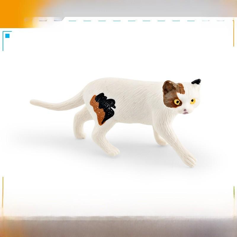 American Shorthair Pvc Cat Model Animal Toy Educational Display For Children