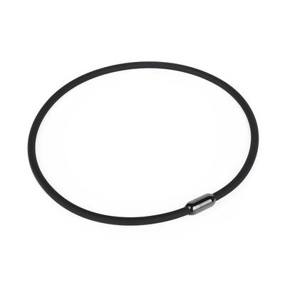 Static Elimination Necklace Titanium Magnetic Germanium Unisex Silicone 2 Sizes Be Worn In All [BCletty] [Can Seasons] (50cm, Black)