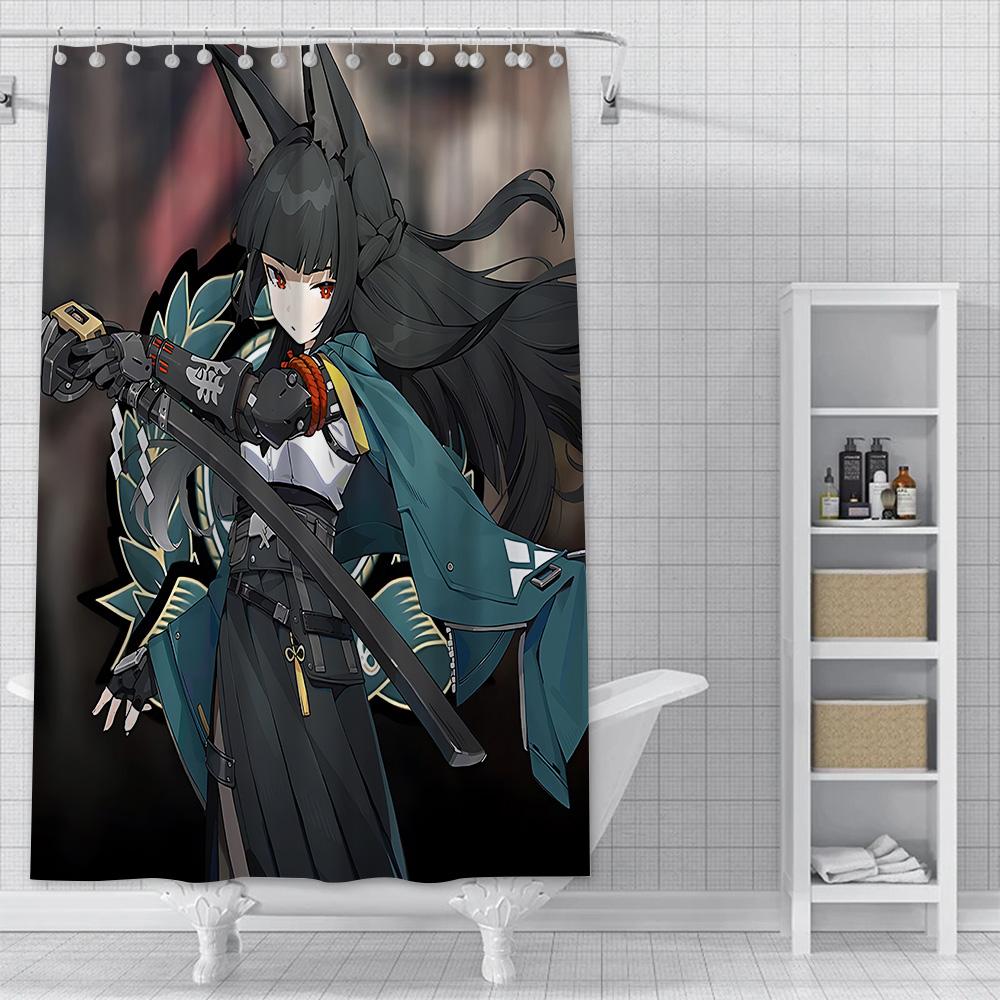 Zenless Zone Zero Shower Curtain Waterproof Polyester Fabric Paint Colorful Bath Curtains Home Bathroom Decor Curtain With Hook