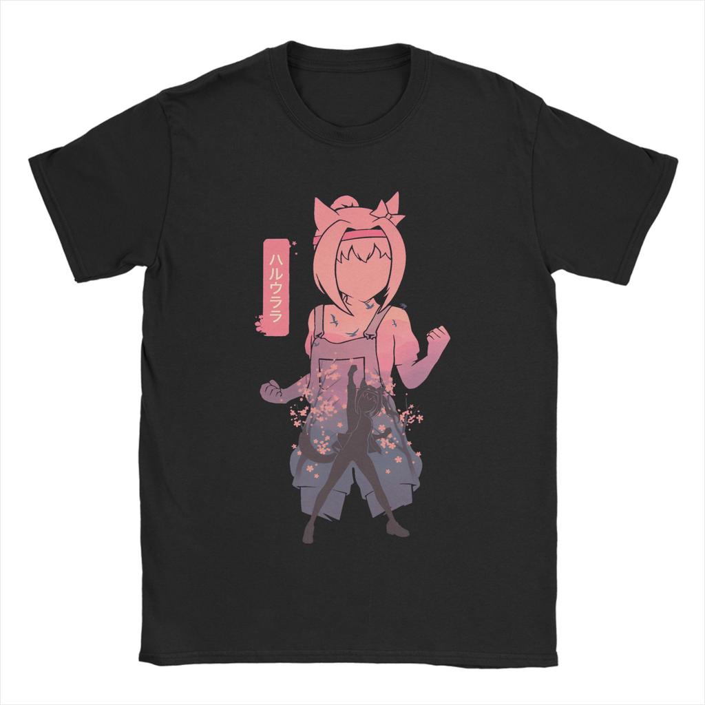 Haru urara T Shirt Unisex 100 Cotton Leisure TShirts Crewneck  Tees Short Sleeve Clothing Plus Size