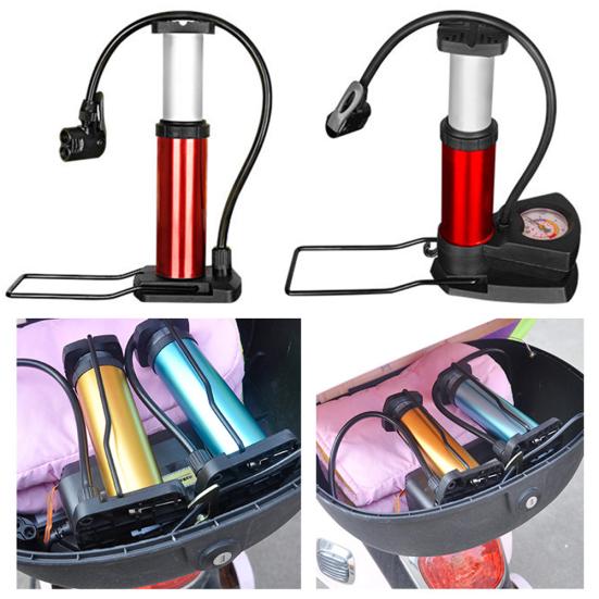 Portable 120 Psi Treadle Type Bicycle Bike Motorcycle Air Pump Family Inflator