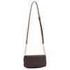 Michael Kors MK Nolita Gold Chain Logo Print Coated Canvas Faux Leather Shoulder Crossbody Bag Small Women bags Brown 32S6GY5C5B-VANILA
