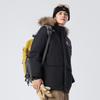 CAMEL Waterproof Windproof Hooded True Mink Fur Warm Workwear Down Jacket Unisex M34CS01643