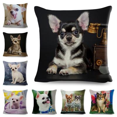 Pillowcase Cute Puppy Chihuahua Cushion Cover Decoration Cute Pet Animal Pillowcase