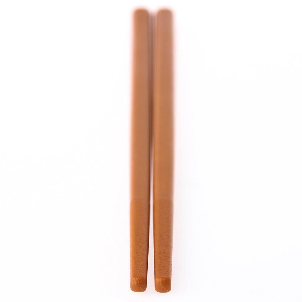 Made In Eco Set of 10 SPS Dishwasher and Storage X 3mm Square Tips Japan, Commercial-Grade Chopsticks, (Light Brown), Resin, High-Temperature Safe,