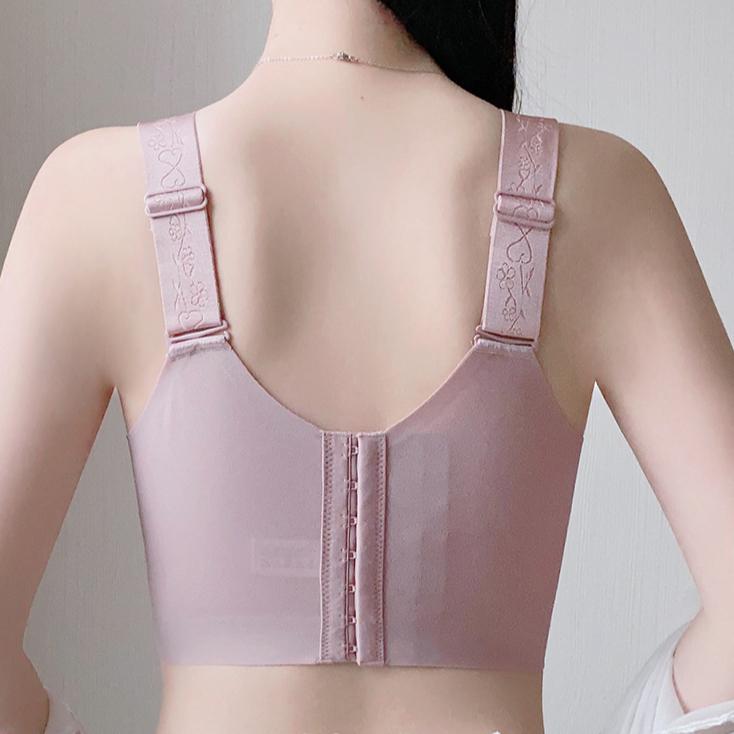 No Steel Ring Bra Plus Size Bra No Trace Bra Women's Ultra-thin Gathering Bra Complementary Breast Beautiful Back Bra