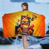 Cute-T-Garfields Microfiber Blanket Quick Drying Beach Towels Oversized Printing Super Absorbent Pool Towel Blanket