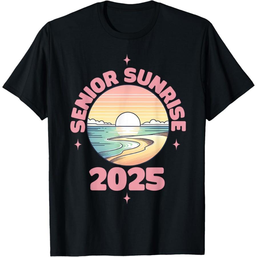 

Рассвет старшеклассников 2025 Футболка для выпускного класса(1) XXXXXL чёрный