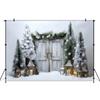 Mocsicka Christmas Backdrop Photography Car Candy House Xmas Tree Baby Shower Photo Background Shooting Props Decorations Studio