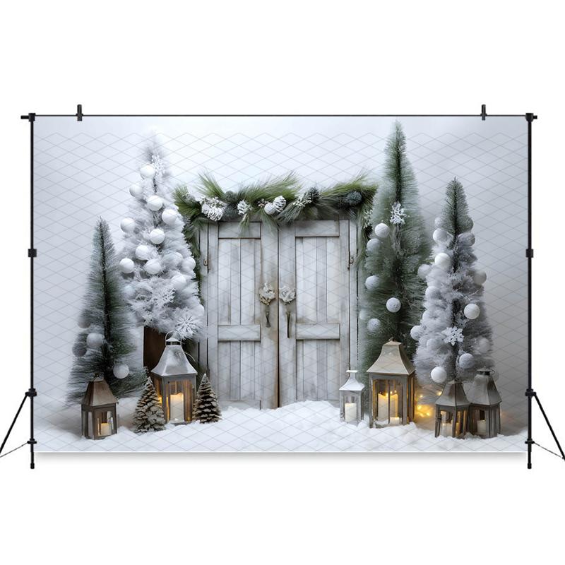 Mocsicka Christmas Backdrop Photography Car Candy House Xmas Tree Baby Shower Photo Background Shooting Props Decorations Studio