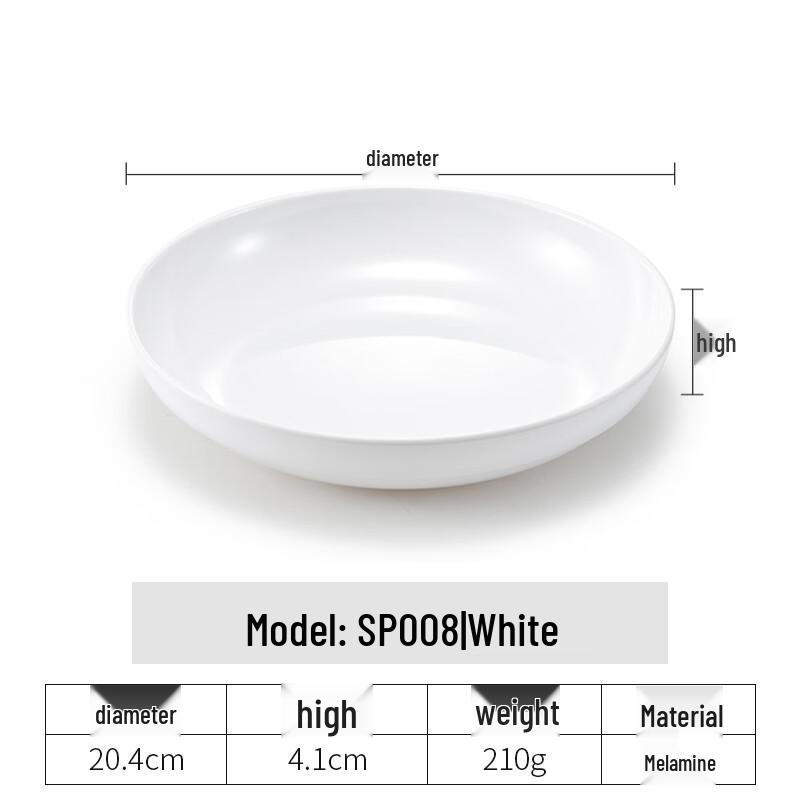 A5 Melamine Deep Round Serving Plate