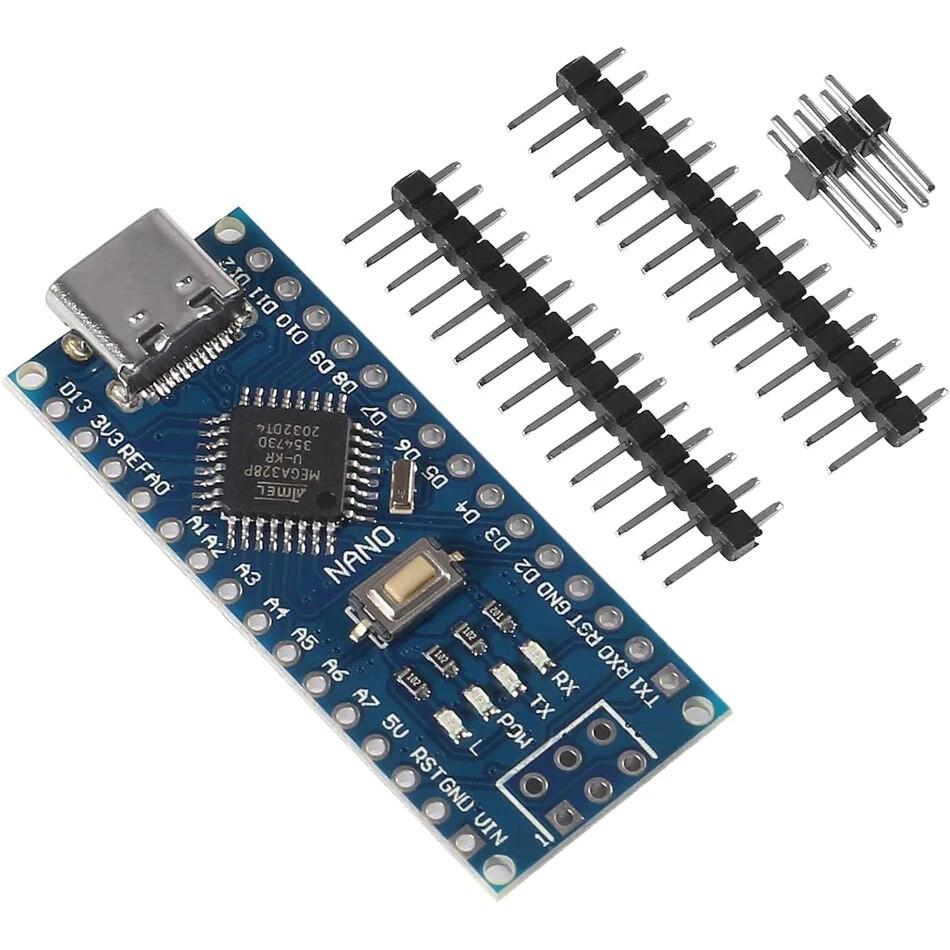 For Nano V3.0 Micro Controller Module ATmega328P Module Nano Board CH340 USB Cable Compatible with Arduino Nano V3.0