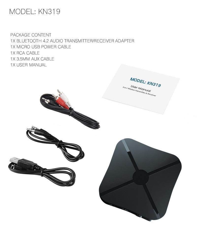 Bluetooh 5.4 Adapter: 2-in-1 Audio Transmitter & Receiver