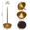 Zafferano Pina Pro LED Table Lamp Dimmable IP54 Indoor Outdoor Corten Steel Base EU Plug Charging 2025-26